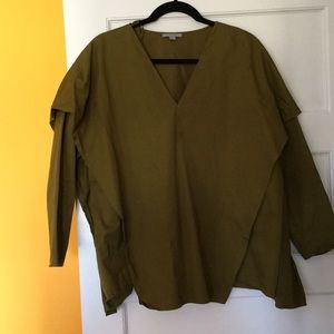 COSstores blouse in olive